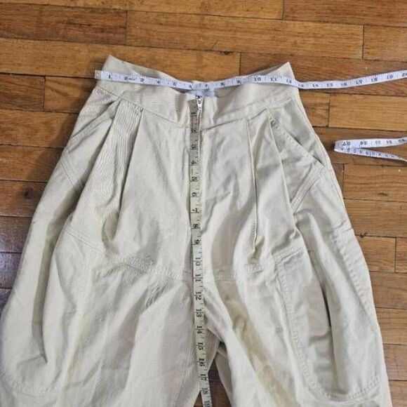 Rachel Comey Baggy Jeans Size 0 High Rise Yellow Tapered - Picture 6 of 11